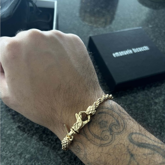 NEW WITH TAG  EMANUELE BICOCCHI french-rope chain bracelet - Picture 9 of 13